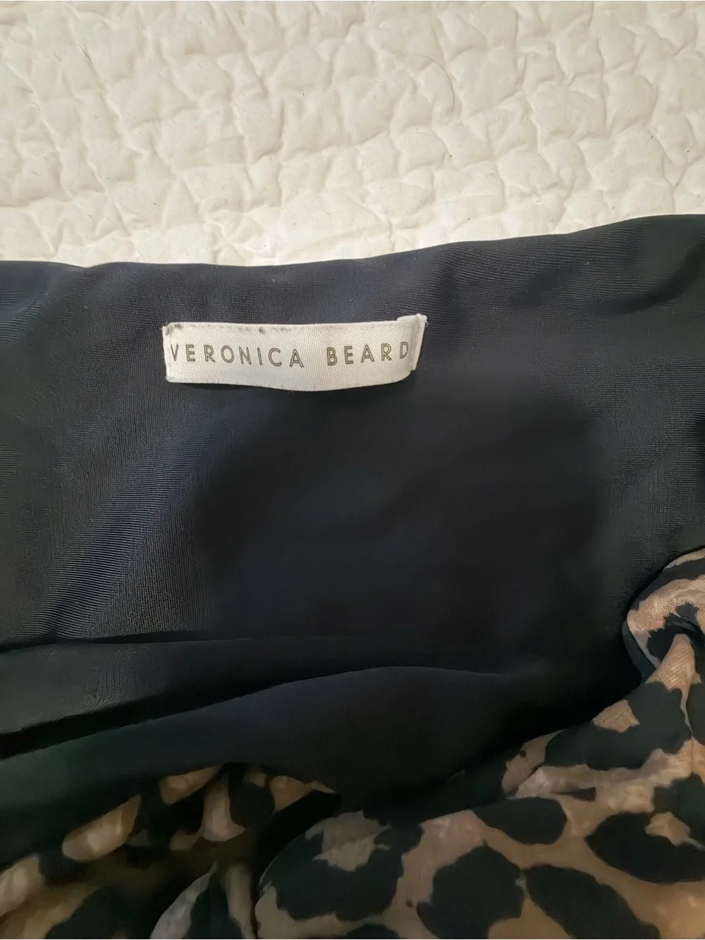 Veronica Beard 2 piece leopard print bathing suit